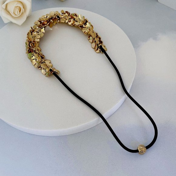 Henri Bendel Hibiscus Crystal Headband main image 4